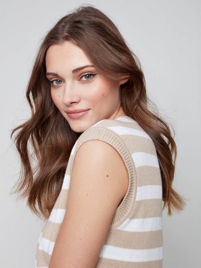 Stripe Vest Sweater - Dream Pants