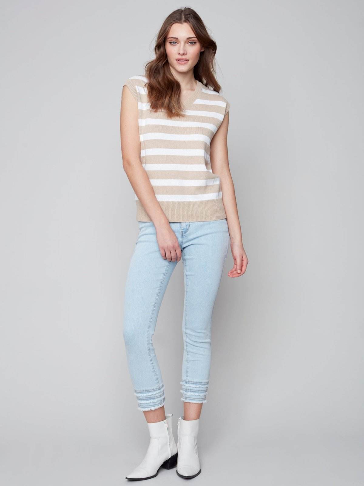 Stripe Vest Sweater - Dream Pants