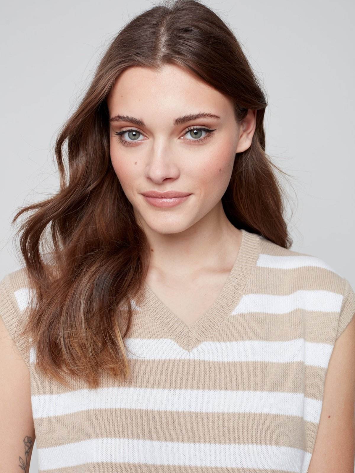 Stripe Vest Sweater - Dream Pants