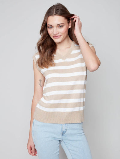 Stripe Vest Sweater - Dream Pants