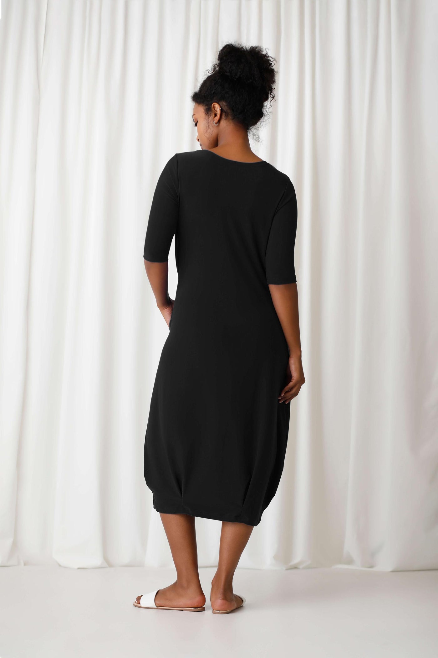 Sympli Reversible Narrow Lantern Dress, Style 28124-4 